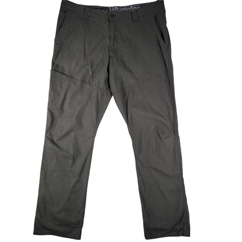 Wrangler All Terrain Pants 38x32 Gray Outdoor Hiking Gorpcore Stretch Utility